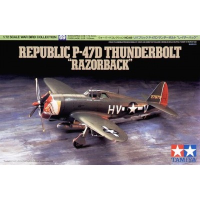 P-47D THUNDERBOLT - Razor Back - 1/72  SCALE - TAMIYA
